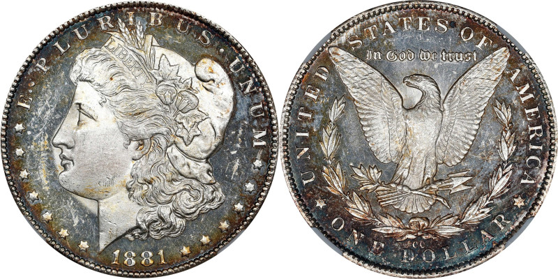 1881-CC Morgan Silver Dollar. MS-63 DPL (NGC).
PCGS# 97127. NGC ID: 2547.

Es...