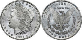 1885-CC Morgan Silver Dollar. MS-63 (NGC).
PCGS# 7160. NGC ID: 254S.

Estimate: $650