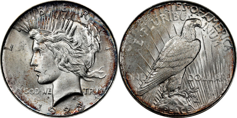 1923-D Peace Silver Dollar. MS-65 (NGC). OH.
PCGS# 7361. NGC ID: 257G.

Estim...