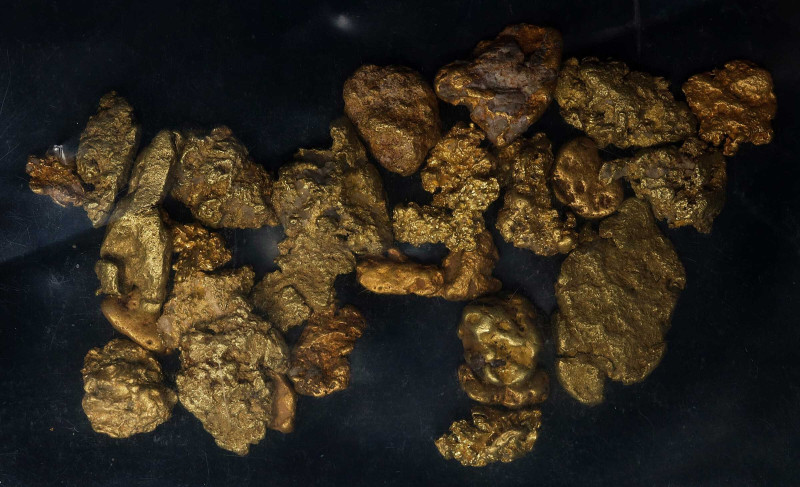 Lot of Approximately (29) Small Gold Nuggets. 60.5 Grams Total Weight.
Mixed fi...