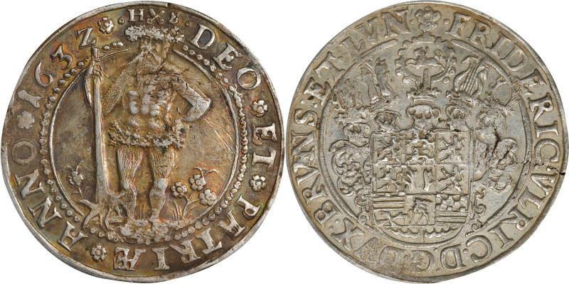 GERMANY. Brunswick-Luneburg: Brunswick. Taler, 1632-HS. Goslar or Zellerfeld Min...