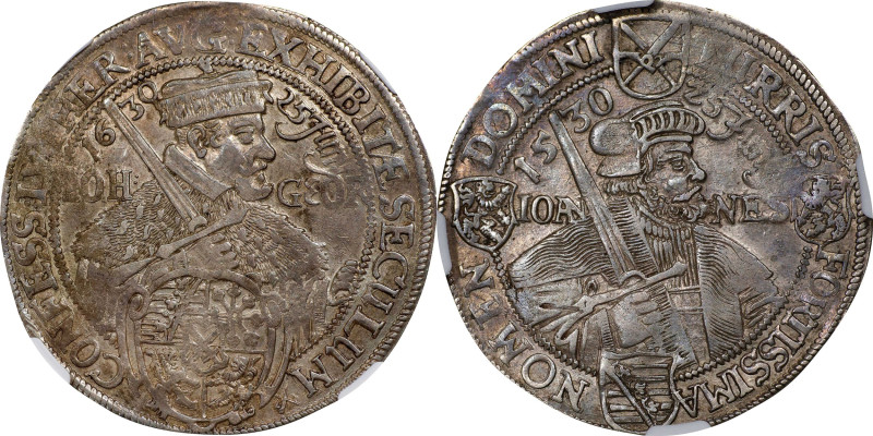 GERMANY. Saxony. 1/2 Taler, 1630. Johann Georg I. NGC EF-40.
KM-408.
From the ...