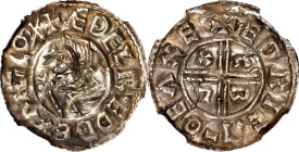 GREAT BRITAIN. Anglo-Saxon. Kings of All England. Penny, ND (978-1016). Exeter Mint; Eadric, moneyer. Aethelred II. NGC AU Details--Peck Marked.
S-11...