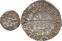 GREAT BRITAIN. Groat, ND (1430-31). Calais Mint; mm: pierced cross/plain cross. Henry VI (first reign). PCGS AU-50.
S-1859; N-1446.

Estimate: $100...