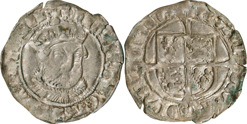 GREAT BRITAIN. Groat (4 Pence), ND (1544-47). London (Tower) Mint; mm: lis.. Hen...