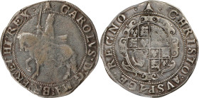 GREAT BRITAIN. 1/2 Crown, ND (1634-35). London Mint; mm: Bell. Charles I. PCGS VF-35.
S-2773; KM-119; N-2209.

Estimate: $100.00- $200.00