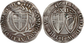 GREAT BRITAIN. Commonwealth. Shilling, 1653. London Mint; mm: Sun. Oliver Cromwell (as Lord Protector). PCGS VF-30.
S-3217; KM-390.1; N-2724.

Esti...