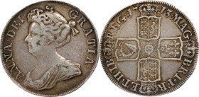 GREAT BRITAIN. 1/2 Crown, 1713 Year DVODECIMO. London Mint. Anne. PCGS EF-40.
S-3604; KM-525.1. Variety with no plumes in angles on reverse.

Estim...