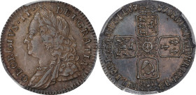 GREAT BRITAIN. 6 Pence, 1757. London Mint. George II. PCGS AU-58.
S-3711; KM-582.2.

Estimate: $175