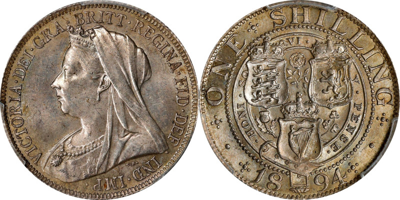 GREAT BRITAIN. Shilling, 1894. London Mint. Victoria. PCGS MS-64.
S-3940; KM-78...