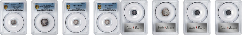 GREAT BRITAIN. Trio of Silver Minors (3 Pieces), 1835-49. London Mint. All PCGS ...