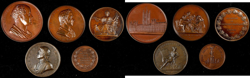 GREAT BRITAIN. Quintet of Medals (5 Piece), 18th to 20th Century. Grade Range: V...