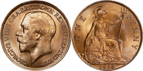 GREAT BRITAIN. Penny, 1913. London Mint. George V. PCGS MS-65 Red.
S-4051; KM-810.

Estimate: $150.00- $300.00