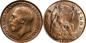 GREAT BRITAIN. Penny, 1918. London Mint. George V. PCGS MS-64 Red.
S-4051; KM-810.

Estimate: $100.00- $200.00