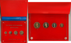 GREAT BRITAIN. Maundy Set (4 Pieces), 1957. London Mint. Elizabeth II. Average Grade: CHOICE UNCIRCULATED.
S-4131. The Maundy set for the year, featu...