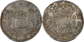 GUATEMALA. 4 Reales, 1761-G P. Guatemala Mint. Charles III. PCGS Genuine--Cleaned, VF Details.
KM-26; Cal-792.
From the Alfonso Garcia Collection. E...