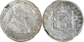 GUATEMALA. 2 Reales, 1800-NG M. Nueva Guatemala Mint. Charles IV. NGC AU-58.
KM-51; Cal-558.

Estimate: $100.00- $200.00