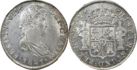 GUATEMALA. 8 Reales, 1821-NG M. Nueva Guatemala Mint. Ferdinand VII. NGC AU-58.
KM-69; Cal-1236.

Estimate: $300.00- $450.00