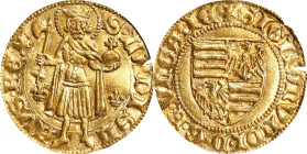 HUNGARY. Goldgulden, ND (1387-1437). Sigismund. ICG AU-55.
Fr-8; Huszar-572; Rethy-118.
From the Augustana Collection.

Estimate: $200.00- $400.00