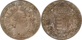 HUNGARY. Taler, 1771-K EVM D. Kremnica Mint. Maria Theresa. PCGS AU-50.
KM-386.2; Dav-1133.
From an Old Brooklyn Collection.

Estimate: $100.00- $...