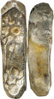 INDIA. Gandhara. Pushkalavati and Taxila. AR Punchmarked "Bent Bar", ca. 5th to 4th Century B.C. VERY FINE.
HGC-12, 759.

Estimate: $75.00- $150.00