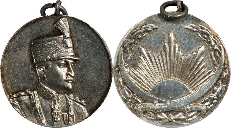 IRAN. Reza Pahlavi Silver Military Medal, ND (1925-41). PCGS AU-58.
Rabino-85. ...