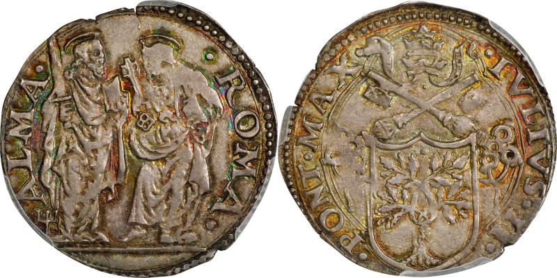 ITALY. Papal States. Giulio, ND (1503-13). Julius II. PCGS MS-61.
Berman-591. O...