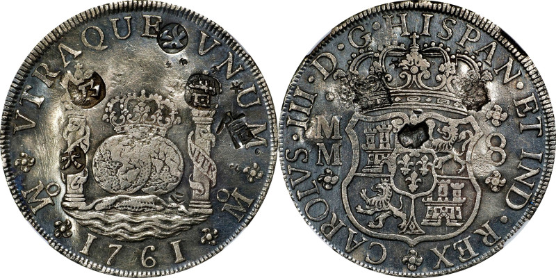 MEXICO. 8 Reales, 1761-Mo MM. Mexico City Mint. Charles III. NGC VF Details--Cho...