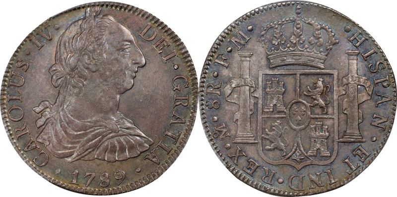 MEXICO. 8 Reales, 1789-Mo FM. Mexico City Mint. Charles IV. PCGS Genuine--Cleane...