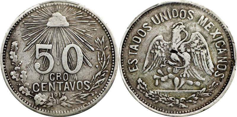 MEXICO. Guerrero-Cacahuatepec. 50 Centavos, 1917. PCGS VF-30.
KM-650.

Estima...