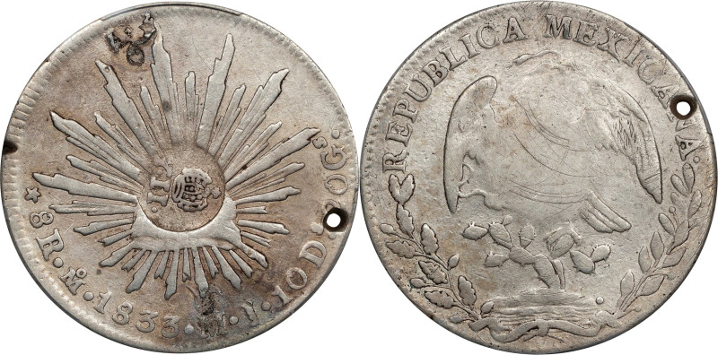 PHILIPPINES. Philippines - Mexico. 8 Reales, ND (1834-37). Manila Mint. Isabel I...