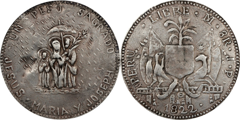 PHILIPPINES. Jesus Maria and Joseph "Anting-Anting" Silver Medal, ND. PCGS Genui...