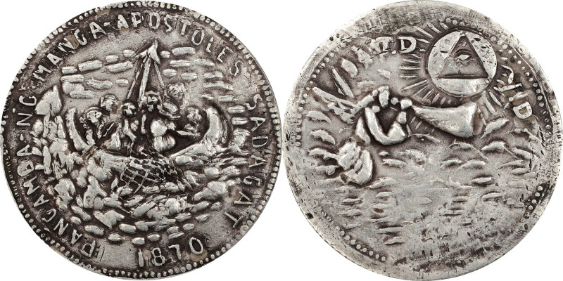 PHILIPPINES. Disciples on the Sea Fishing "Anting-Anting" Silver Medal, ND. PCGS...