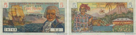 Country : FRENCH EQUATORIAL AFRICA 
Face Value : 5 Francs Bougainville 
Date : (1946) 
Period/Province/Bank : Caisse Centrale de la France d'Outre-Mer...