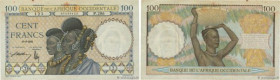 Country : FRENCH WEST AFRICA (1895-1958) 
Face Value : 100 Francs 
Date : 10 septembre 1941 
Period/Province/Bank : Banque de l'Afrique Occidentale 
C...