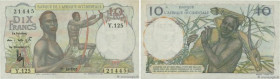 Country : FRENCH WEST AFRICA (1895-1958) 
Face Value : 10 Francs 
Date : 21 novembre 1953 
Period/Province/Bank : Banque de l'Afrique Occidentale 
Cat...