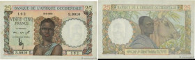 Country : FRENCH WEST AFRICA (1895-1958) 
Face Value : 25 Francs 
Date : 08 mars 1951 
Period/Province/Bank : Banque de l'Afrique Occidentale 
Catalog...
