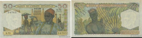 Country : FRENCH WEST AFRICA (1895-1958) 
Face Value : 50 Francs 
Date : 28 octobre 1954 
Period/Province/Bank : Banque de l'Afrique Occidentale 
Cata...