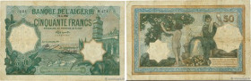 Country : ALGERIA 
Face Value : 50 Francs 
Date : 11 avril 1921 
Period/Province/Bank : Banque de l'Algérie 
Catalogue reference : P.80a 
Alphabet - s...