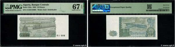 Country : ALGERIA 
Face Value : 10 Dinars 
Date : 02 décembre 1983 
Period/Provi...