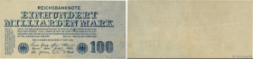 Country : GERMANY 
Face Value : 100 Milliards Mark 
Date : 26 octobre 1923 
Period/Province/Bank : Reichsbanknote 
Catalogue reference : P.126 
Additi...