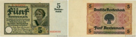Country : GERMANY 
Face Value : 5 Rentenmark 
Date : 02 janvier 1926 
Period/Province/Bank : Rentenbank 
Catalogue reference : P.169 
Additional refer...