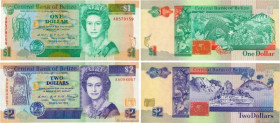 Country : BELIZE 
Face Value : 1 et 2 Dollars Lot 
Date : 01 mai 1990 
Period/Province/Bank : Central Bank of Belize 
Catalogue reference : P.51 et P....