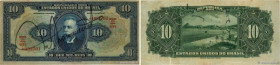 Country : BRAZIL 
Face Value : 10 Mil Reis 
Date : (1925) 
Period/Province/Bank : Thesouro Nacional 
Catalogue reference : P.39 
Alphabet - signatures...