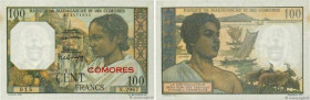 Country : COMOROS 
Face Value : 100 Francs 
Date : (1960) 
Period/Province/Bank : Banque de Madagascar et des Comores 
Catalogue reference : P.3b 
Add...