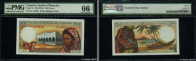 Country : COMOROS 
Face Value : 500 Francs 
Date : (1976) 
Period/Province/Bank : Institut d'émission des Comores 
Catalogue reference : P.7a 
Alphabe...