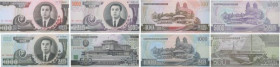 Country : NORTH KOREA 
Face Value : 100, 500, 1000 et 5000 Won Lot 
Date : (1998-2002) 
Period/Province/Bank : Korean Central Bank 
Catalogue referenc...