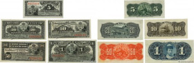 Country : CUBA 
Face Value : 5, 10, 20, 50 Centavos et 1 Peso Lot 
Date : 1896-1897 
Period/Province/Bank : Banco Espanol de la Isla de Cuba 
Catalogu...