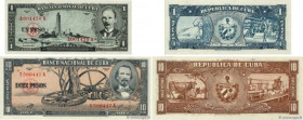Country : CUBA 
Face Value : 1 et 10 Pesos Lot 
Date : (1956-1960) 
Period/Province/Bank : Banco Nacional de Cuba 
Catalogue reference : P.87a et P.08...