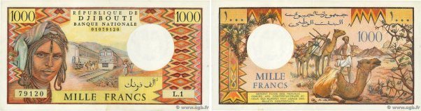 Country : DJIBOUTI 
Face Value : 1000 Francs 
Date : (1979) 
Period/Province/Ban...